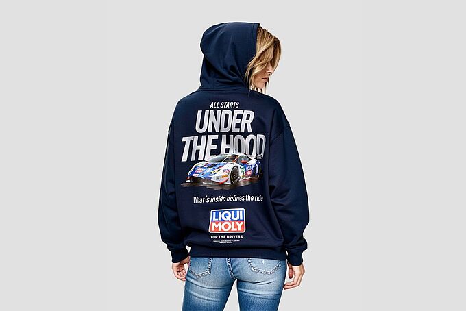STREETWEAR Zipper navyblau - Under the Hood back