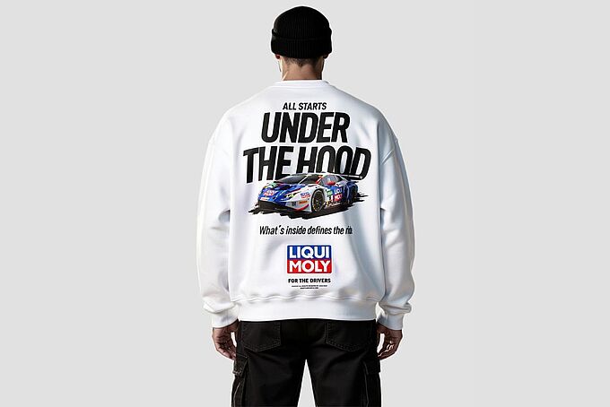 STREETWEAR Sweatshirt weiß - Under the Hood back