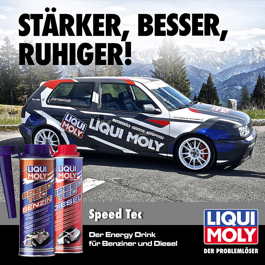 Mit LIQUI MOLY Speed Tec machen Sie Ihren Motor munter Mit LIQUI MOLY Speed Tec machen Sie Ihren Motor munter