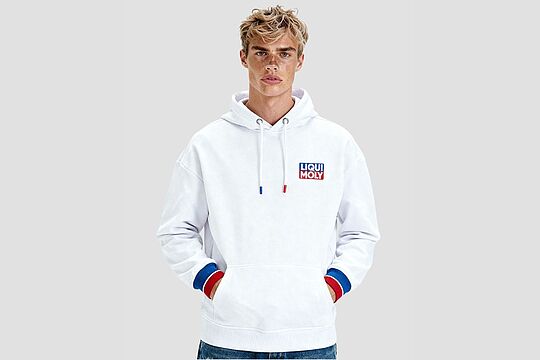 Basic Hoodie weiß front 