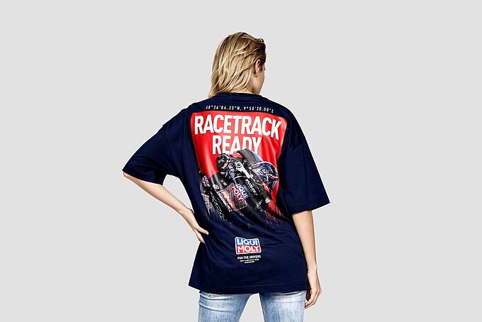 STREETWEAR T-Shirt navyblau - Racetrack Ready back