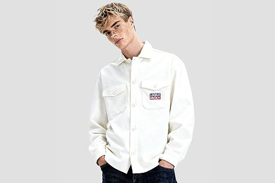 Basic Hemd weiß front 