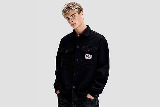 Basic Hemd schwarz front 