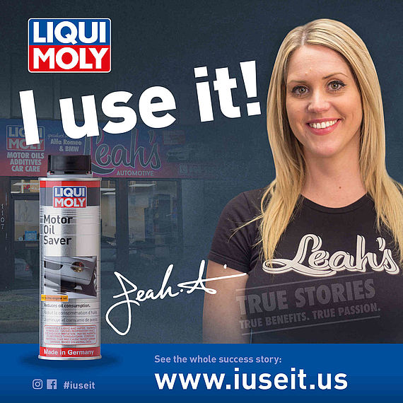 BMW specialist, workshop owner and LIQUI MOLY testimonial. Leah's Automotive