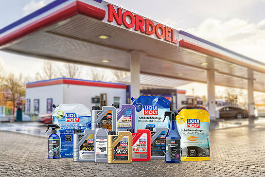 Nordoel-Tankstelle mit LIQUI MOLY Produkten