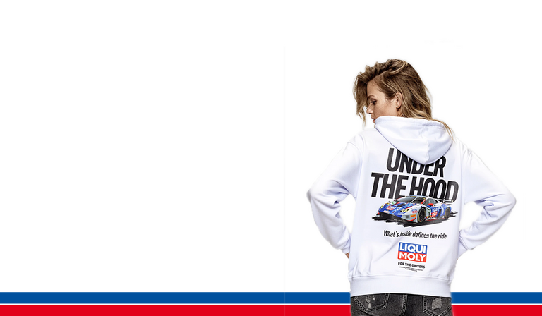 Streetwear Hoodie aus der Kollektion Under the Hood weiß back