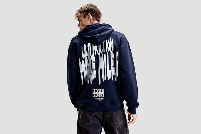 STREETWEAR Zipper navyblau - Less Friction back