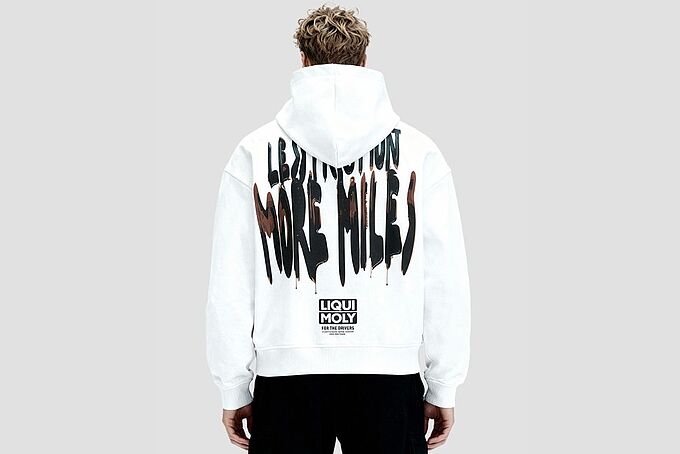STREETWEAR Hoodie weiß - Less Friction back