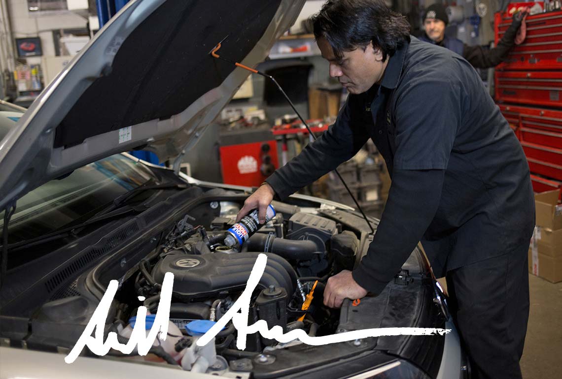 Volkswagen specialist workshop owner and LIQUI MOLY testimonial. Volks-Tech Automotive, Windsor, ON, Canada