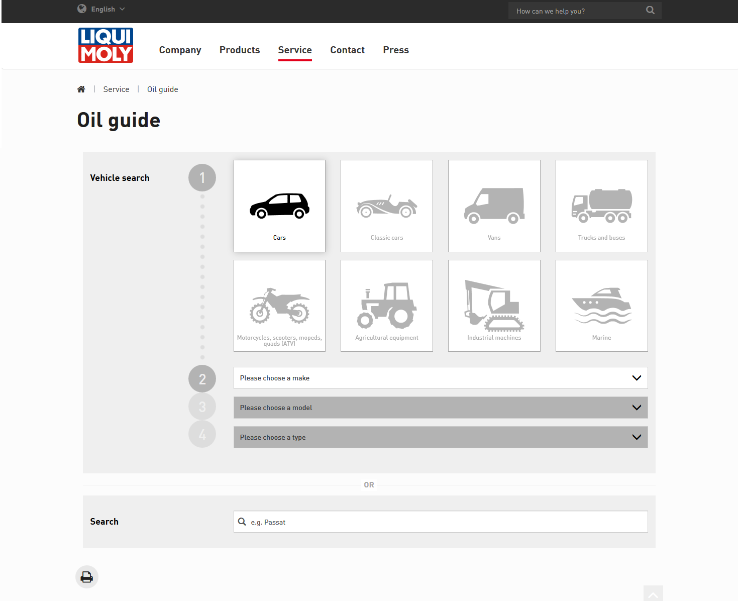 Liqui moly oil finder