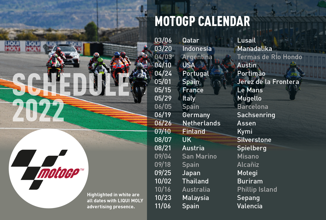 Motogp 2022 schedule