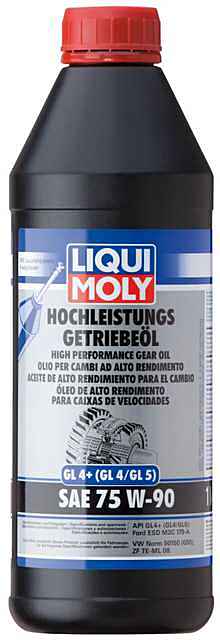 LIQUI MOLY Vollsynthetisches Getriebeöl (GL5) SAE 75W-90 | 1 L | Getriebeöl  | Hydrauliköl | Art.-Nr.: 1414