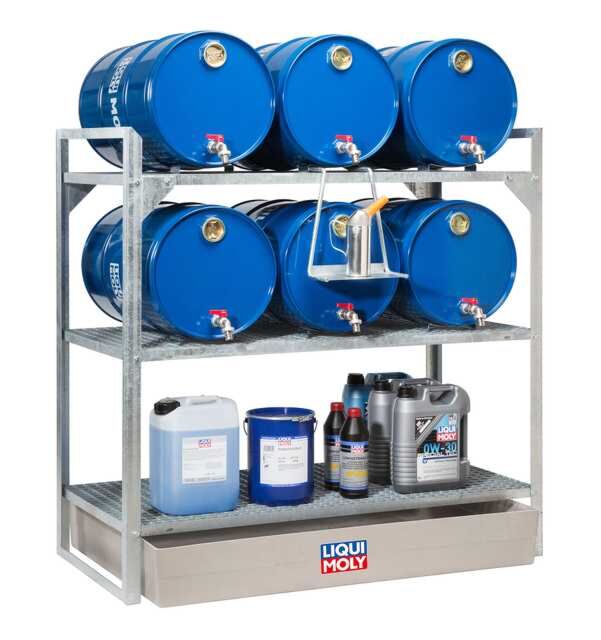 Drum Rack with oil drip pan LIQUI MOLY