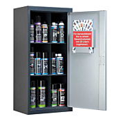 Chemical cabinet for workshop products