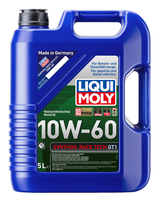 メンテナンス LIQUI MOLY 10W-60 SYNTHOIL RACE TECH GT1 Synthoil Race Tech GT1 SAE 10W-60 | LIQUI MOLY
