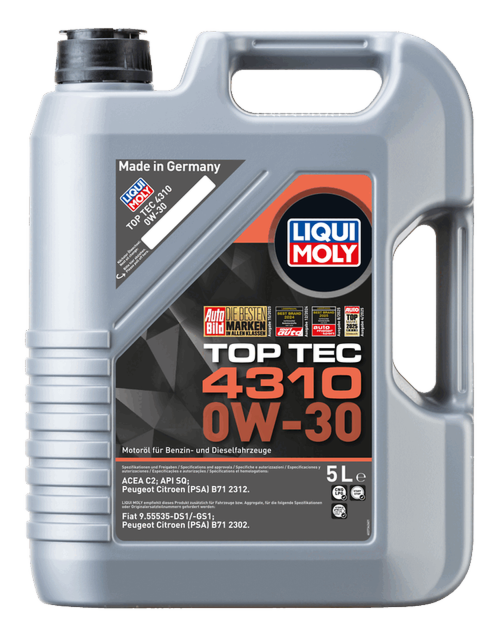 LIQUI MOLY TOP TEC 4310 0W-30 6本セット Top Tec 4310 0W-30 | LIQUI MOLY