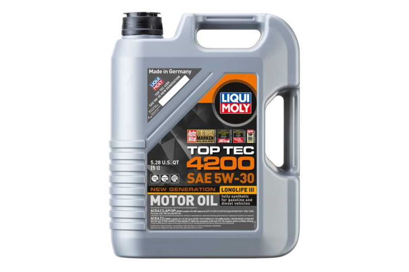Liqui Moly Top Tec 4200 (8973) 5W30 Vw50400/Vw50700 * Acea C3 * Api Sp * -  CMG Oils Direct