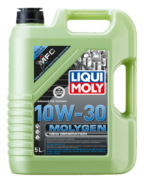 l*l様 MOLY GREEN White 10W-30 SL/CF 20L Molygen New Generation 10W-30 | LIQUI MOLY