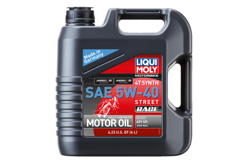 リキモリ バイク用 5W 40 ストリートレース 4L支給品 モチュール オイル Motorbike 4T Synth 5W-40 Street Race | LIQUI MOLY